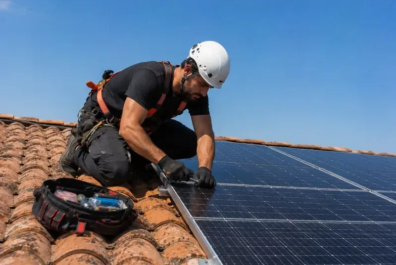 Maintenance et monitoring de panneaux solaires à Sainte-Camelle